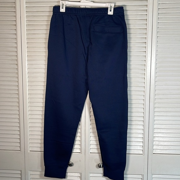 New. Nike Sportswear Fleece Joggers Sweatpants Navy Tapered Leg Mens M. - Picture 9 of 13